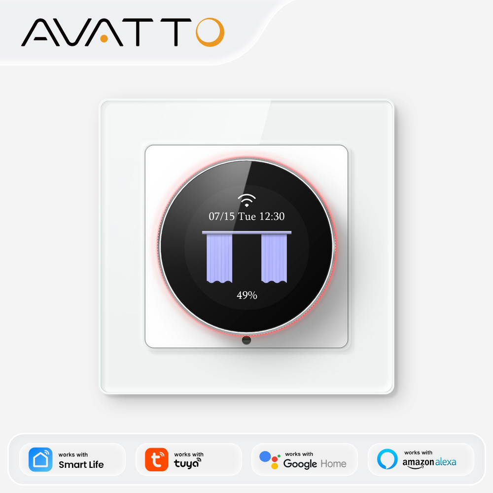 Smart Light Switch Wifi - Interrupteur intelligent pour rideaux AVATTO WiFi,