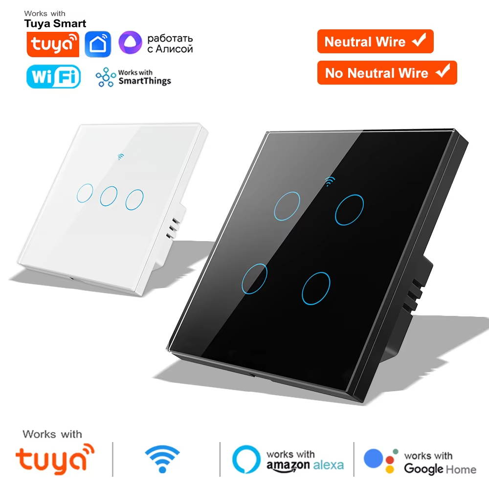 Smart Light Switch Wifi - Interrupteur mural tactile intelligent WiFi RF