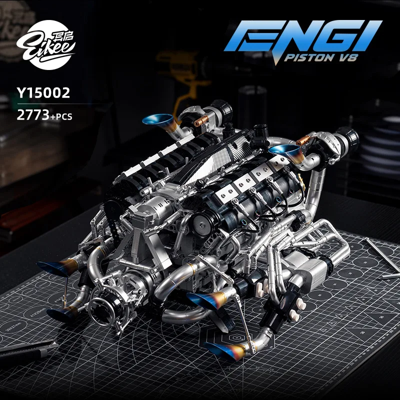 Stem Robotics Kit - Kit de construction de moteur V8