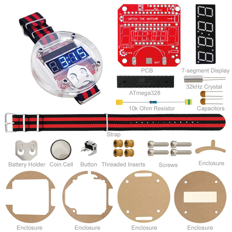 Kit d'horloge LED à puce uniqu - Microcontroller Kit avis et prix