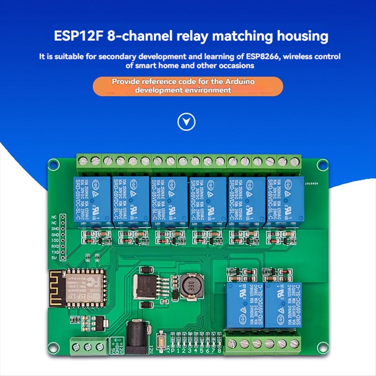 Module relais A99X 8 canaux, a - Esp8266 Relay Module avis et prix